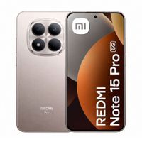 Celular Xiaomi Redmi Note 15 Pro 5G 256GB, 8GB RAM, cámara 200MP y frontal 20MP, pantalla 6.83"", chip + eSIM, gris titanio + cargador 45W